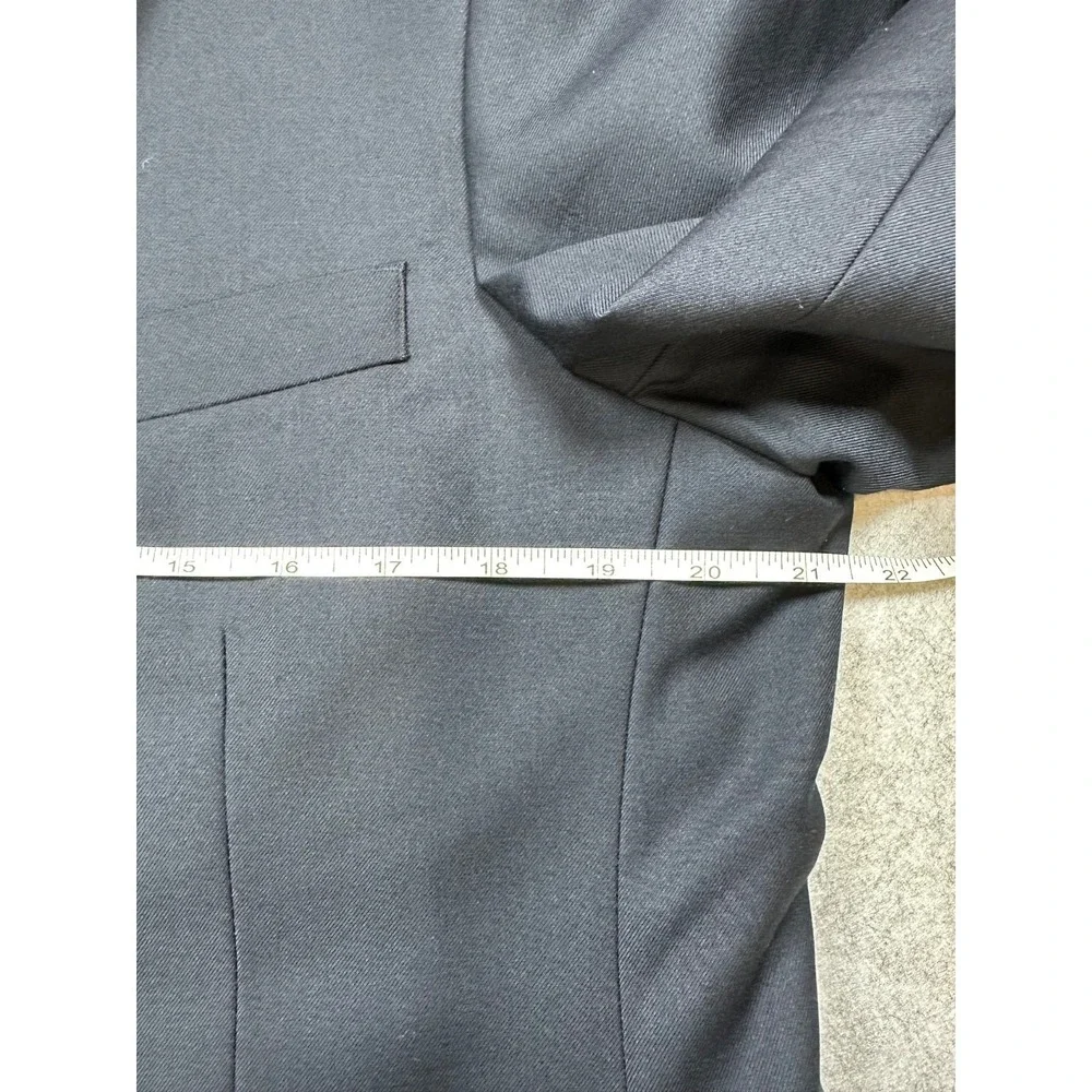 Demantie‎ 2-Button Suit Jacket Men's 40R Navy Blue Single Breasted Blazer NWT